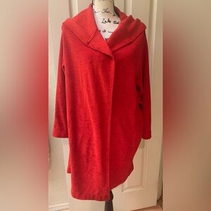 Victoria’s Secret Red Terrycloth Hooded Robe